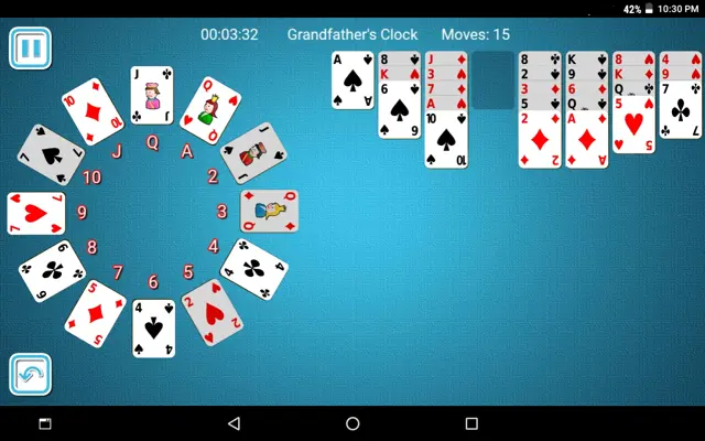 Grandfather's Clock Solitaire android App screenshot 0