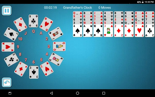 Grandfather's Clock Solitaire android App screenshot 1